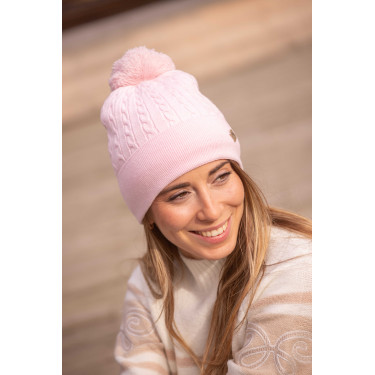 Bonnet Pénélope Virgie femme Rose pâle Bonnet Pénélope Virgie femme Rose pâle