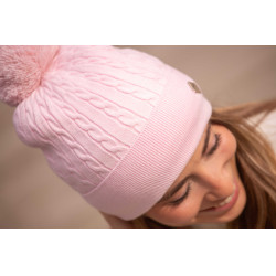 Bonnet Pénélope Virgie femme Rose pâle Bonnet Pénélope Virgie femme Rose pâle