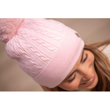 Bonnet Pénélope Virgie femme Rose pâle Bonnet Pénélope Virgie femme Rose pâle