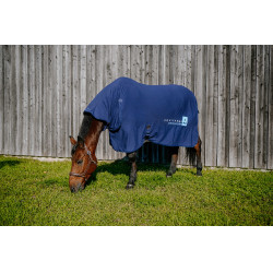 Couverture Cool&dry Equithème Fresh Combo Marine Bleu marine