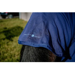 Couverture Cool&dry Equithème Fresh Combo Marine Bleu marine