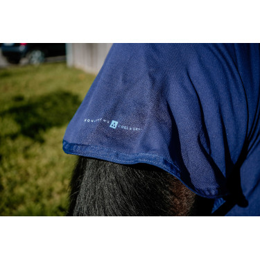 Couverture Cool&dry Equithème Fresh Combo Marine Bleu marine
