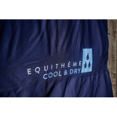Couverture Cool&dry Equithème Fresh Combo Marine Bleu marine