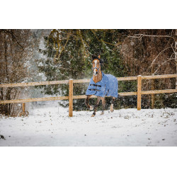Couverture Equithème Tyrex Aisance 1200D High Neck Bleu cobalt Couverture Equithème Tyrex Aisance 1200D High Neck Bleu cobalt