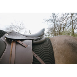 Selle Eric Thomas Hybrid EK-Confortech Jump Havane Marron Selle Eric Thomas Hybrid EK-Confortech Jump Havane Marron