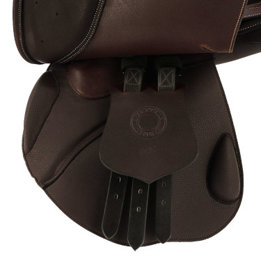 Selle Eric Thomas Hybrid EK-Confortech Jump Havane Marron Selle Eric Thomas Hybrid EK-Confortech Jump Havane Marron