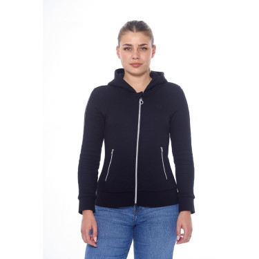Sweat Zip Harcour Sworm femme Noir