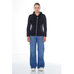 Sweat Zip Harcour Sworm femme Noir