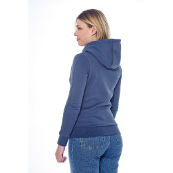 Sweat Zip Harcour Sworm femme Steel Blue Bleu