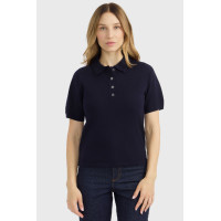 Polo pullover Harcour Cherry femme Marine Bleu marine