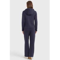 Sweat zippé Harcour Clarianne femme Marine Bleu marine