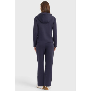 Sweat zippé Harcour Clarianne femme Marine Bleu marine