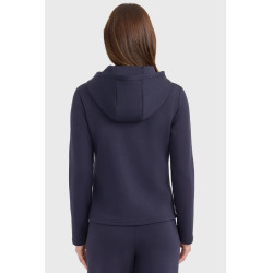 Sweat zippé Harcour Clarianne femme Marine Bleu marine