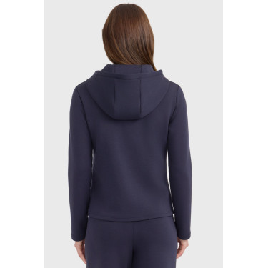 Sweat zippé Harcour Clarianne femme Marine Bleu marine