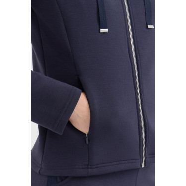 Sweat zippé Harcour Clarianne femme Marine Bleu marine