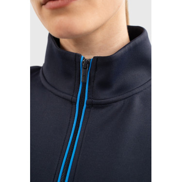 Sweatshirt zippé Budapest Unisex EEF x Harcour Marine Bleu marine Sweatshirt zippé Budapest Unisex EEF x Harcour Marine Bleu marine