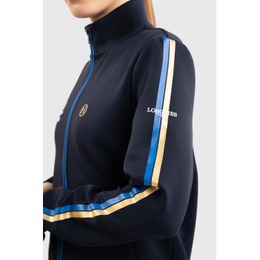 Sweatshirt zippé Budapest Unisex EEF x Harcour Marine Bleu marine Sweatshirt zippé Budapest Unisex EEF x Harcour Marine Bleu marine