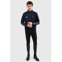 Sweatshirt zippé Budapest Unisex EEF x Harcour Marine Bleu marine Sweatshirt zippé Budapest Unisex EEF x Harcour Marine Bleu marine
