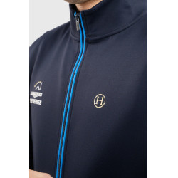 Sweatshirt zippé Budapest Unisex EEF x Harcour Marine Bleu marine Sweatshirt zippé Budapest Unisex EEF x Harcour Marine Bleu marine