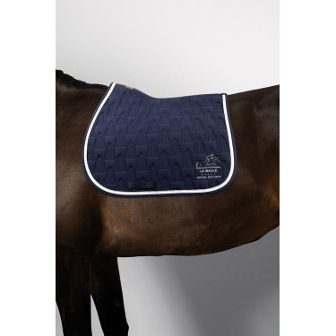 Tapis de Selle Harcour CSIO La Baule Quarzine Marine Bleu marine