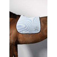 Tapis de Selle Harcour CSIO La Baule Quarzine Marinière ciel Bleu