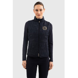 Veste sans manches Harcour Quickstara Reversible Femme CSIO La Baule Marine / marinière ciel Bleu marine