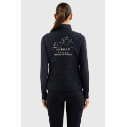 Veste sans manches Harcour Quickstara Reversible Femme CSIO La Baule Marine / marinière ciel Bleu marine