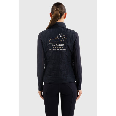 Veste sans manches Harcour Quickstara Reversible Femme CSIO La Baule Marine / marinière ciel Bleu marine