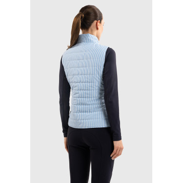 Veste sans manches Harcour Quickstara Reversible Femme CSIO La Baule Marine / marinière ciel Bleu marine