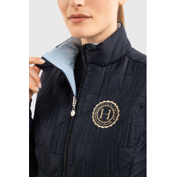 Veste sans manches Harcour Quickstara Reversible Femme CSIO La Baule Marine / marinière ciel Bleu marine