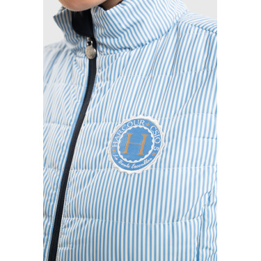 Veste sans manches Harcour Quickstara Reversible Femme CSIO La Baule Marine / marinière ciel Bleu marine