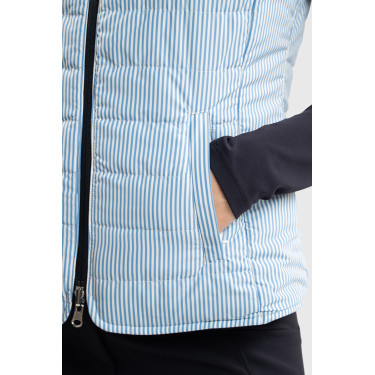 Veste sans manches Harcour Quickstara Reversible Femme CSIO La Baule Marine / marinière ciel Bleu marine