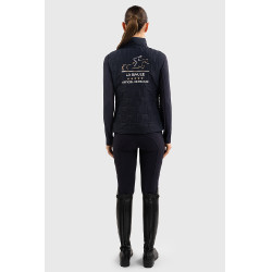 Veste sans manches Harcour Quickstara Reversible Femme CSIO La Baule Marine / marinière ciel Bleu marine