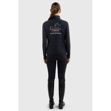 Veste sans manches Harcour Quickstara Reversible Femme CSIO La Baule Marine / marinière ciel Bleu marine
