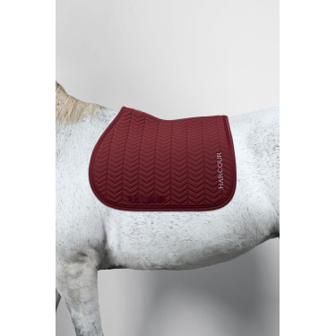 Tapis de selle Harcour Cobalt Vigne Bordeaux Tapis de selle Harcour Cobalt Vigne Bordeaux