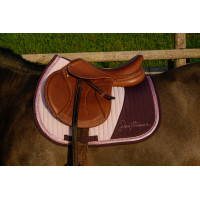 Tapis de selle Je t'aime Equithème EK-Talent Bordeaux