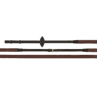 Rênes caoutchouc NortonPro EK-Cuir huilé Havane Marron
