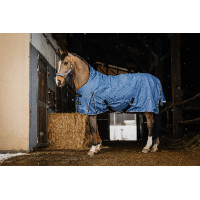 Couverture Tyrex Equithème Aisance 1200D Bleu cobalt