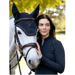 Bonnet anti-mouches LeMieux Brilliance Marine Bleu marine