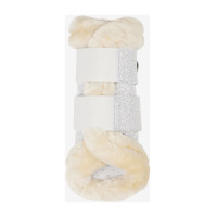 Guêtres souples LeMieux bordure polaire Brilliance Blanc