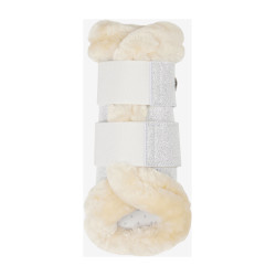 Guêtres souples LeMieux bordure polaire Brilliance Blanc
