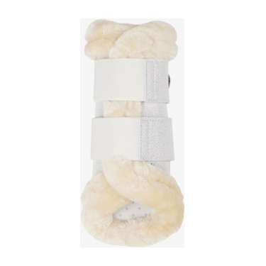 Guêtres souples LeMieux bordure polaire Brilliance Blanc