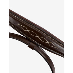 Muserolle LeMieux Kudos de compétition Havane / laiton Marron Muserolle LeMieux Kudos de compétition Havane / laiton Marron