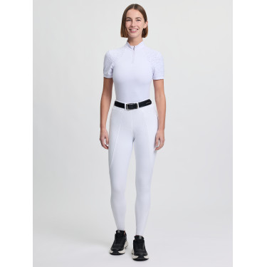 Pantalon d'équitation LeMieux à basanes silicone Brilliance femme Blanc Pantalon d'équitation LeMieux à basanes silicone Brilliance femme Blanc