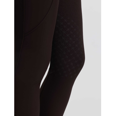 Pantalon d'équitation LeMieux à basanes silicone Brilliance femme Espresso Marron