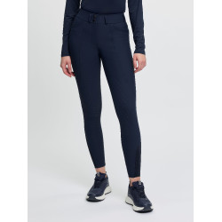 Pantalon d’équitation LeMieux fond silicone Brilliance femme Marine Bleu marine