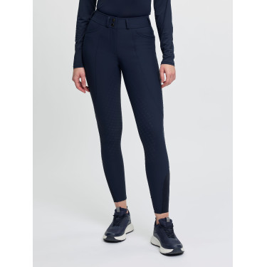 Pantalon d’équitation LeMieux fond silicone Brilliance femme Marine Bleu marine