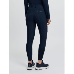 Pantalon d’équitation LeMieux fond silicone Brilliance femme Marine Bleu marine