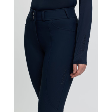 Pantalon d’équitation LeMieux fond silicone Brilliance femme Marine Bleu marine