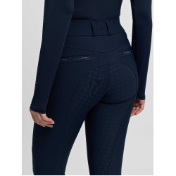 Pantalon d’équitation LeMieux fond silicone Brilliance femme Marine Bleu marine